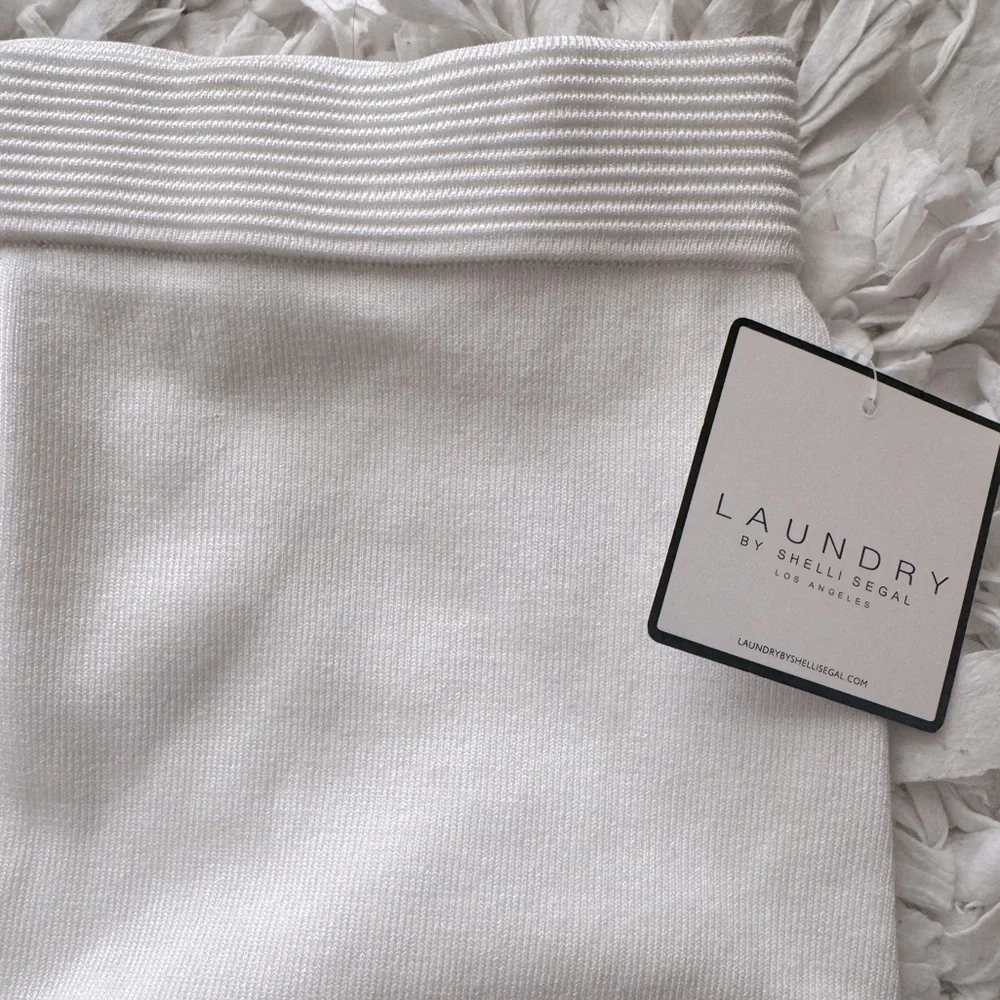 NWT Laundry By Shelli Segal Black and White Mini Skirt Size Medium - Picture 5 of 6